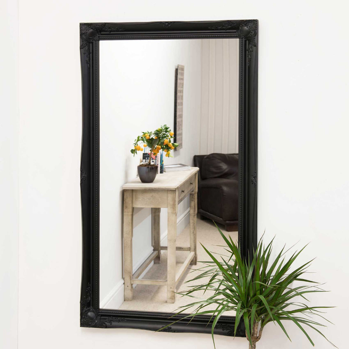 Black Ornate Antique French style Wal...